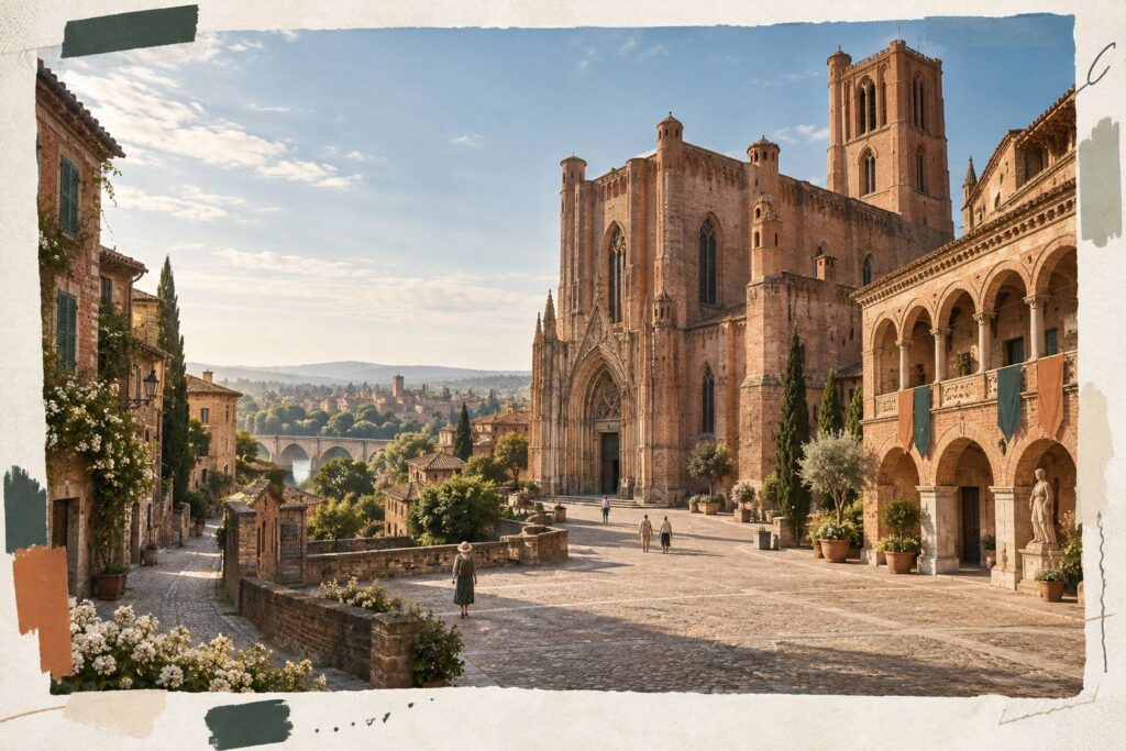 Illustration éditoriale du sujet : Albi en un week-end : la cité épiscopale sans faire la queue