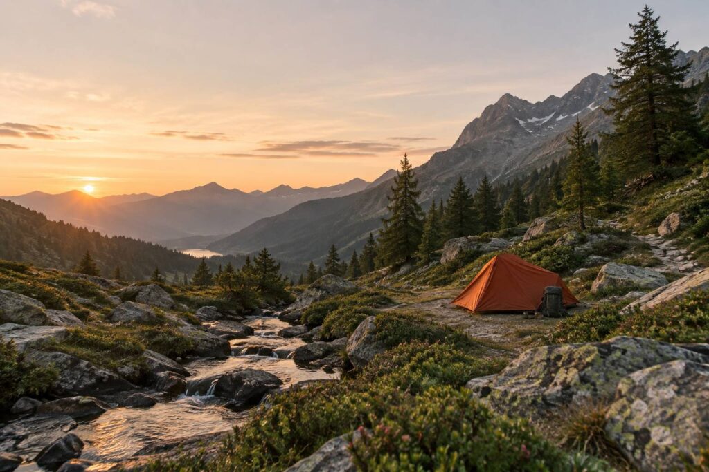 Illustration éditoriale du sujet : Bivouac : où il est toléré en France et sous quelles conditions