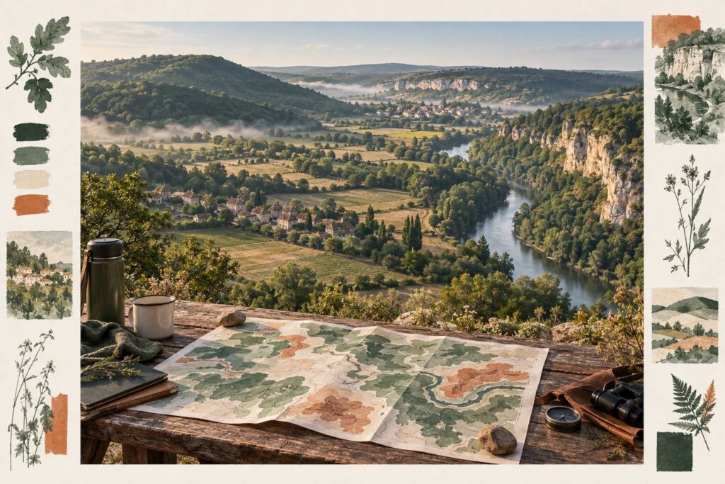 Illustration éditoriale du sujet : Dordogne (24) : comment se répartissent les quatre Périgord