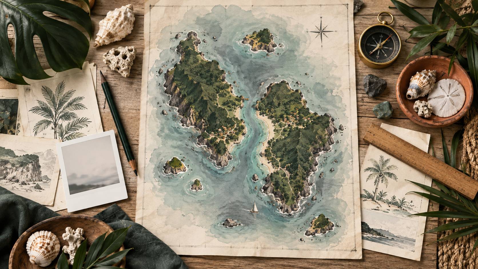 Illustration éditoriale du sujet : Guadeloupe (971) : comment l'archipel se répartit entre ses îles