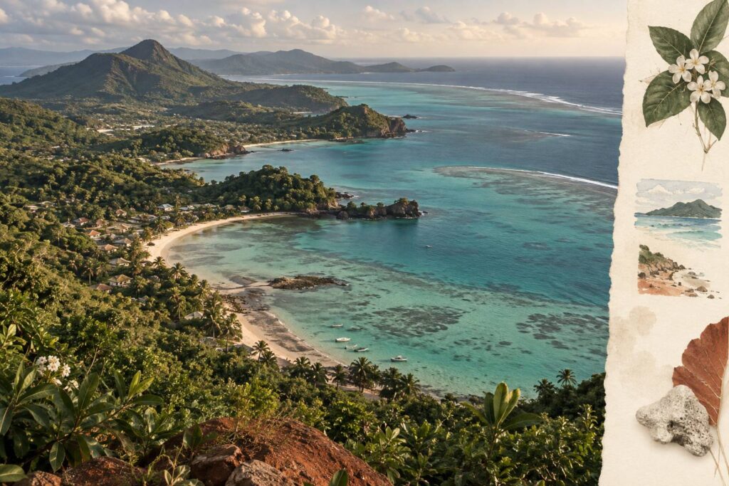 Illustration éditoriale du sujet : Mayotte (976) : ce que le lagon change à la géographie de l'île