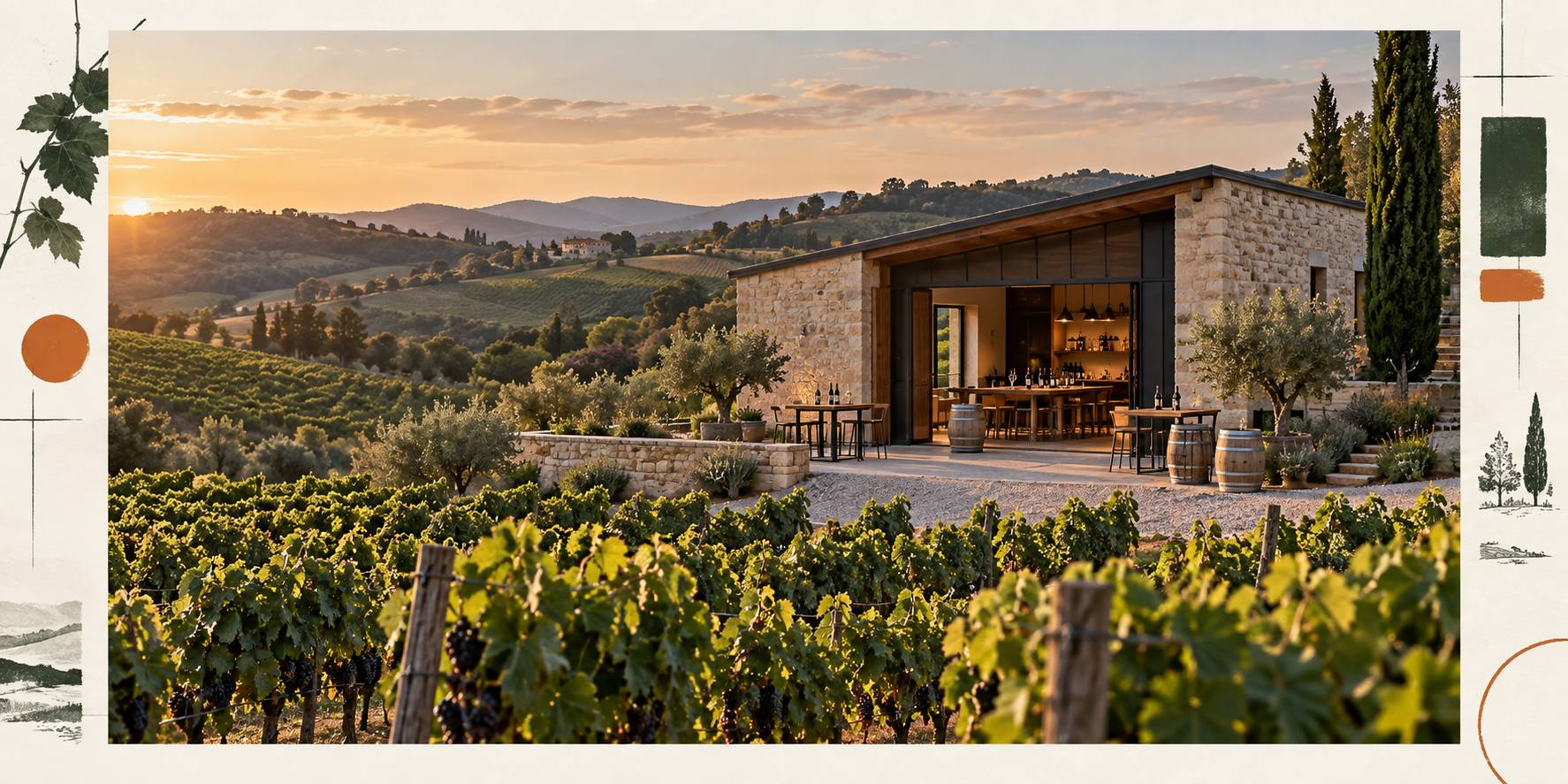 Illustration éditoriale du sujet : Vignoble de Gaillac : les domaines qui reçoivent sans rendez-vous