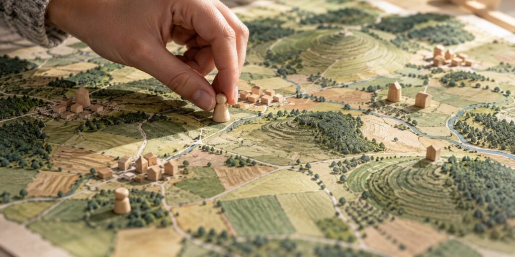 Illustration de détail sur le sujet : Gers (32) : ce que le maillage de bastides organise dans le paysage