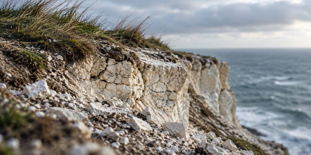 Illustration de détail sur le sujet : Seine-Maritime (76) : comment les falaises de la Côte d’Albâtre reculent